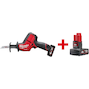 MILWAUKEE M12 CHZ-402C FUEL accu-reciprozaag in koffer (2x 4,0Ah accu + lader) - 4933500571