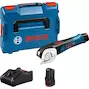 BOSCH GUS 12V-300 cisaille universelle sans fil en L-Boxx 102 (2x 2.0Ah batterie + chargeur) - 06019B2904