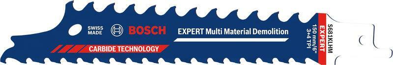 Bosch Expert Multi Material Demolition S681KLHM - Lame Scie Sabre Carbure Pour Bois Avec Clous/Métal - 150 Mm - Sauvetage & Démolition Pro