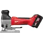 MILWAUKEE HD18 JSB-402C Heavy duty cordless jigsaw with knob handle in case (2x 4.0ah battery + charger) - 4933500554