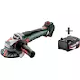 METABO WB 18 LT BL 11-125 Q haakse accu-slijper in doos (zonder accu en lader) - 613057850