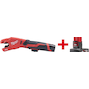 MILWAUKEE M12 PCSS-202C RAPTOR cordless pipe cutter stainless steel in case (2x 2.0Ah battery + charger) - 4933479242
