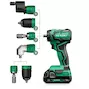 HIKOKI DS18DDQWRZ Perceuse-visseuse sans fil 18V 55 Nm avec accessoires dans un coffret HSC II (2x 2.0Ah batterie et chargeur)