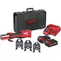 MILWAUKEE M18 BLHPT-202C M-SET FORCE LOGIC Brushless accu-perstool + 3 M-profiel bekken in koffer (2x 2,0Ah accu + lader) - 4933451133