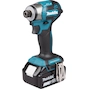 MAKITA DTD173RTJ Visseuse à chocs sans fil 18V LXT 180 Nm 1/4" en MAKPAC II (2x batterie 5.0Ah + chargeur)