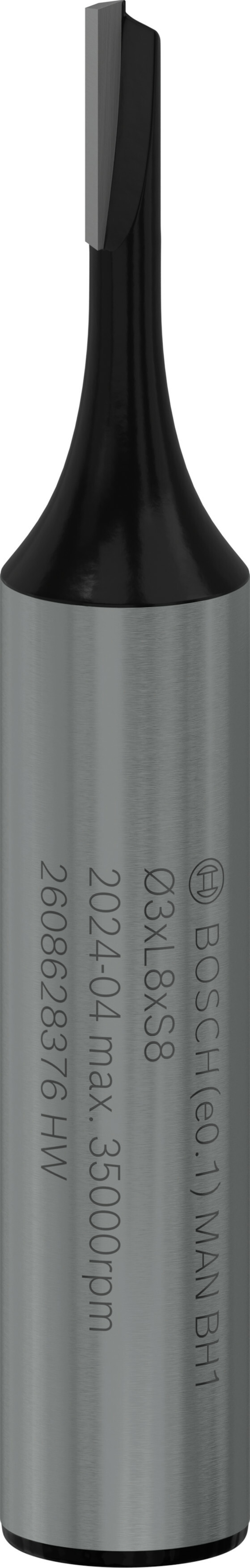 Bosch Professional Zubehör Nutfräser, 8 mm, D1 11 mm, L 19,6 mm, G 51 mm. Für Handfräsen