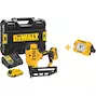 DEWALT DCN662D2-QW 18V XR Brushless accu-afwerktacker 1,6mm 16Ga met recht magazijn in standaard koffer (2x 2,0Ah accu + lader)