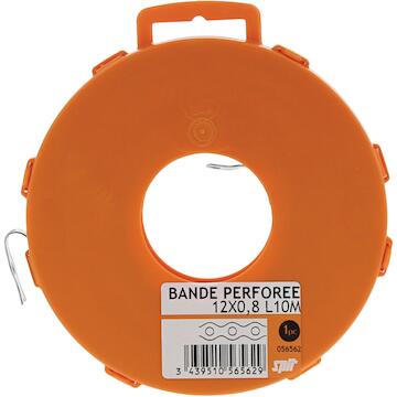 Perforated metal strip
