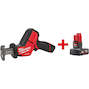 MILWAUKEE M12 CHZ-202X FUEL accu-reciprozaag in HD Box (2x 2,0Ah accu + lader) - 4933500573