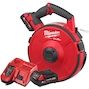 MILWAUKEE M18 FPFT-202 36M ST Set FUEL accu-trekveer met 36m x 3mm stalen trekveer (2x 2,0Ah accu + lader) - 4933471953