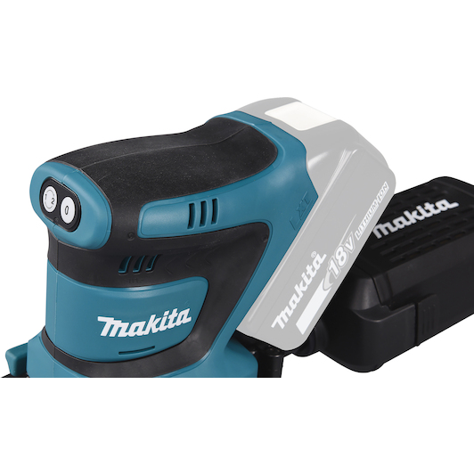 MAKITA DBO480ZJ 18V LXT accu-vlakschuurmachine 112 x 102 mm in
