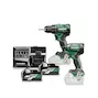 HIKOKI KC18DEWAZ Kit machine sans fil 18V 2 pièces DS18DE + WH18DE en mallette HSC III (2x batterie MultiVolt 5.0Ah et chargeur rapide)
