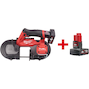 MILWAUKEE M12 FBS64-402C FUEL subcompact cordless band saw 64mm in transport case (2x 4.0Ah battery + charger) - 4933478441