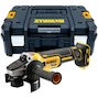 DEWALT DCG405NT-XJ Meuleuse d'angle sans fil 18V sans balais 125mm avec interrupteur à glissière dans un coffret TSTAK (sans batterie ni chargeur)