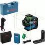 BOSCH GLL 80-33 G laser croix sans fil 3x360° vert dans un étui (1x batterie 3.0Ah + câble de chargement USB-C) - 0601065501