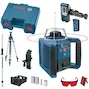BOSCH GRL 300 HV rotatielaser rood met meetlat GR 240 en bouwstatief BT 300 HD in koffer - 061599403Y