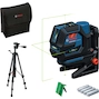BOSCH GCL 12V-50-22 CG laser croix sans fil/laser point vert dans sac + trépied (4x piles AA) - 0601066S01