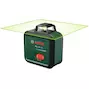 BOSCH PLL 360-1G cordless line laser green in storage case (1x 2.0Ah battery, USB rechargeable) - 0603663M00
