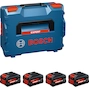 BOSCH Expert EXBA18V-55 High Power Li-ion battery 5.5 Ah in L-BOXX 136 (4 pcs) - 1600A0373H