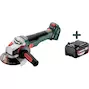 METABO WVB 18 LTX BL 15-125 Quick meuleuse d'angle dans la metaBOX 165 L (sans batterie ni chargeur) - 601731840