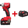 MILWAUKEE M18 BLIDRC-402C compact brushless 1/4" Hex cordless impact screwdriver in transport case(2x 4 Ah battery + charger) - 4933492840