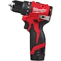 MILWAUKEE M12 BLDDRC-202C perceuse-visseuse sans fil 40Nm en mallette (2x 2.0Ah batterie + chargeur) - 4933499686
