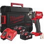 MILWAUKEE M18 FIW2P12-502X FUEL compacte accu-slagmoersleutel 1/2" met verende borgpen in HD Box (2x 5,0Ah accu + lader) - 4933478447