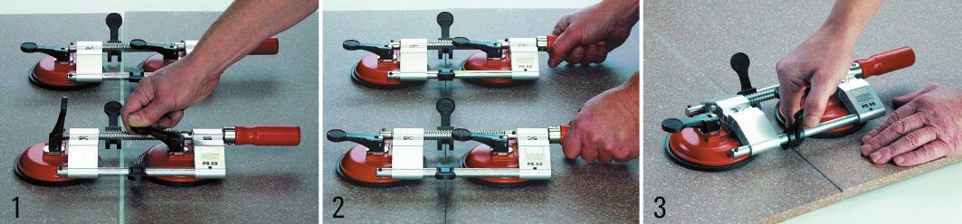 BESSEY PS55 Platenspanner – Handige Klem Voor Gladde Materialen, Tot 260 N Kracht, Ideaal Voor Keramiek En Glas