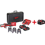 MILWAUKEE M18 BLHPT-202C TH-SET FORCE LOGIC Brushless accu-perstool + 3 TH-profiel bekken in koffer (2x 2,0Ah accu + lader) - 4933451135