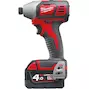 MILWAUKEE M18 BID-402C visseuse à chocs compacte sans fil 1/4" Hex dans une mallette de transport (2x batterie 4.0Ah + chargeur) - 4933443580