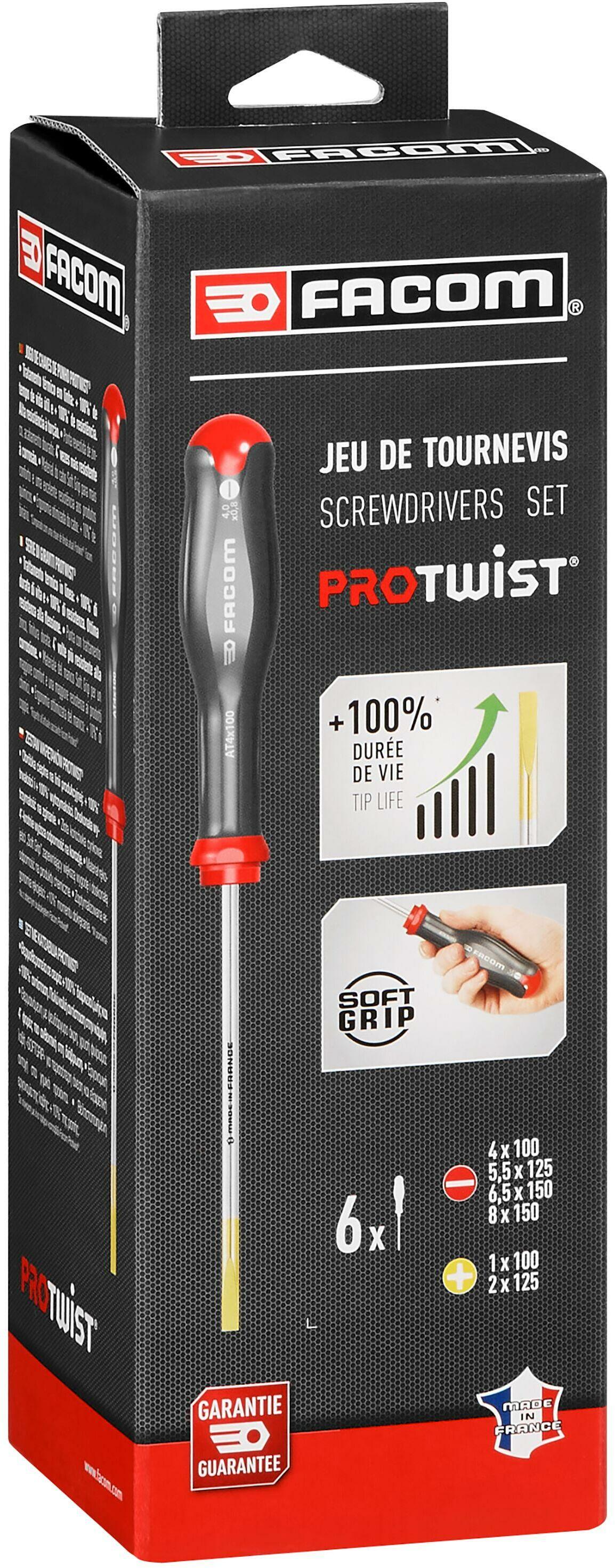 FACOM ATD.J6 ProTwist schroevendraaierset 6-delig FACOM ATD.J6 ProTwist schroevendraaierset 6-delig