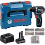 BOSCH GSR 12V-32 accu-schroefboormachine + 40-delige accessoireset in L-BOXX 102 (1x 2,0/1x 4,0Ah accu + lader) - 06019N7005