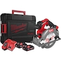 MILWAUKEE M18 FCS552-302X FUEL cordless circular saw 165mm 57mm for wood and plastic in HD Box (2x 3,0Ah battery + charger) - 4933493589