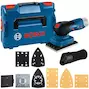 BOSCH GSS 12V-13 ponceuse orbitale sans fil avec set d'accessoires en L-Boxx 136 (sans batterie ni chargeur) - 06019L0001