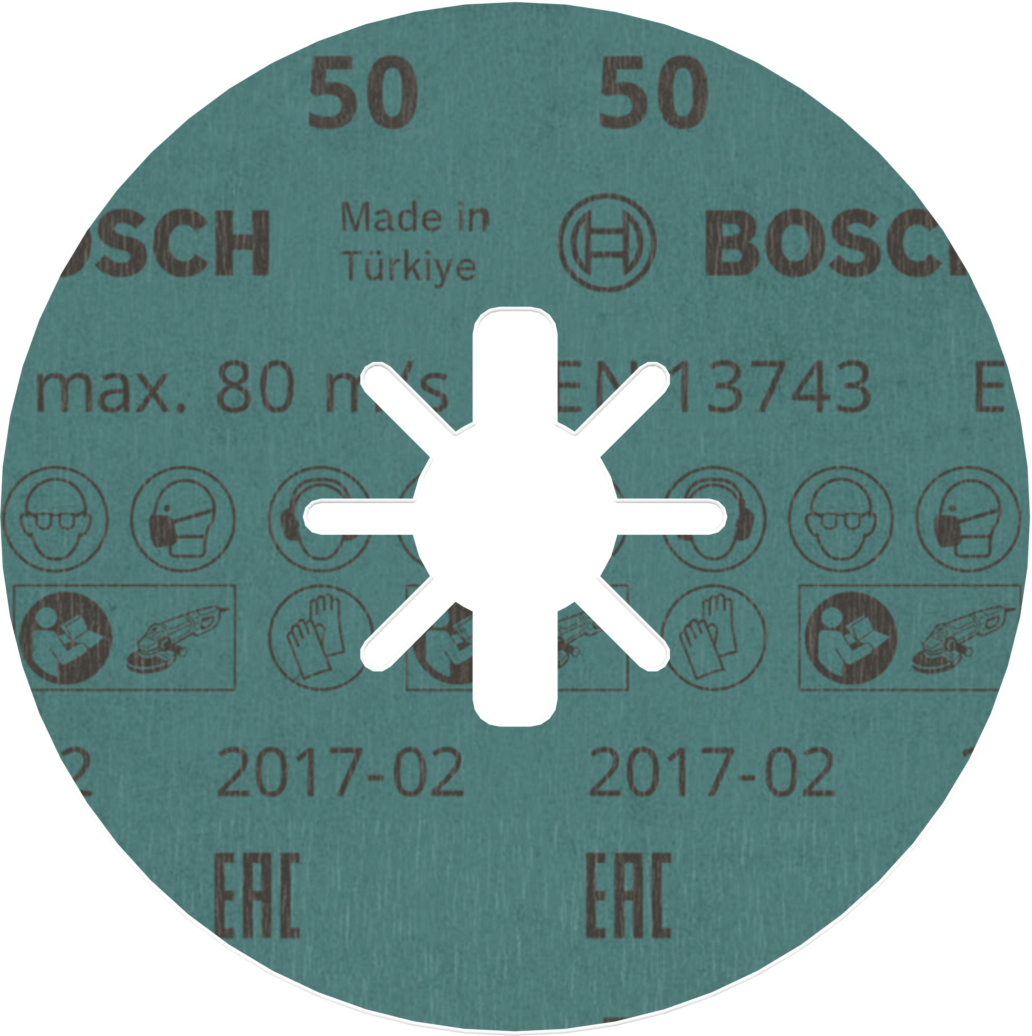 BOSCH 2608619178 X-LOCK fiberschijf, 115mm, korrel 50, R780 Best