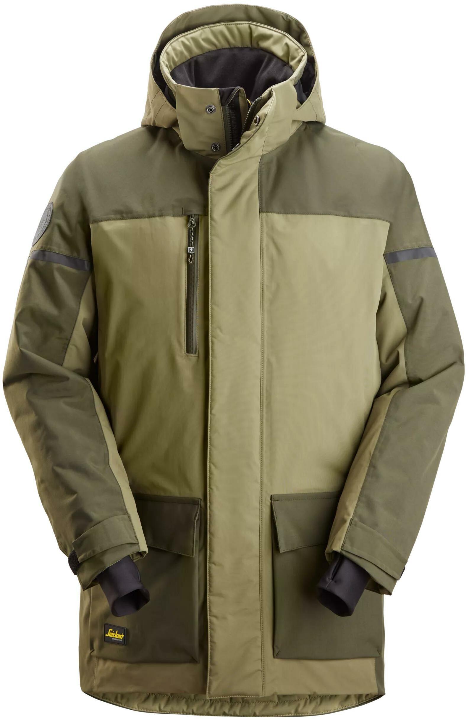 Snickers Jas SNICKERS 1801 AllroundWork waterdichte geïsoleerde jas (khaki groen ...