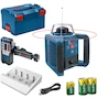 BOSCH GRL 300 HV rotatielaser rood + laserontvanger in L-BOXX 238 (2x 1,2V 9Ah D-batterij) - 0601061505