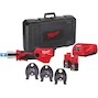 MILWAUKEE M12 ONEHPT-202C V-Set 2 ONE-KEY accu-persgereedschap met 3 V-persbekken in koffer (2x 2,0Ah accu + lader) - 4933481035