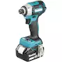 MAKITA DTD201RTJ Visseuse à chocs sans fil 18V LXT 1/4" 210Nm en Makpac II (2x batterie 5.0Ah + chargeur)