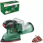 BOSCH EasySander 18V-18 accu-multischuurmachine met 3 Red Wood schuurbladen in kartonnen doos (zonder accu en lader) - 06033E3000