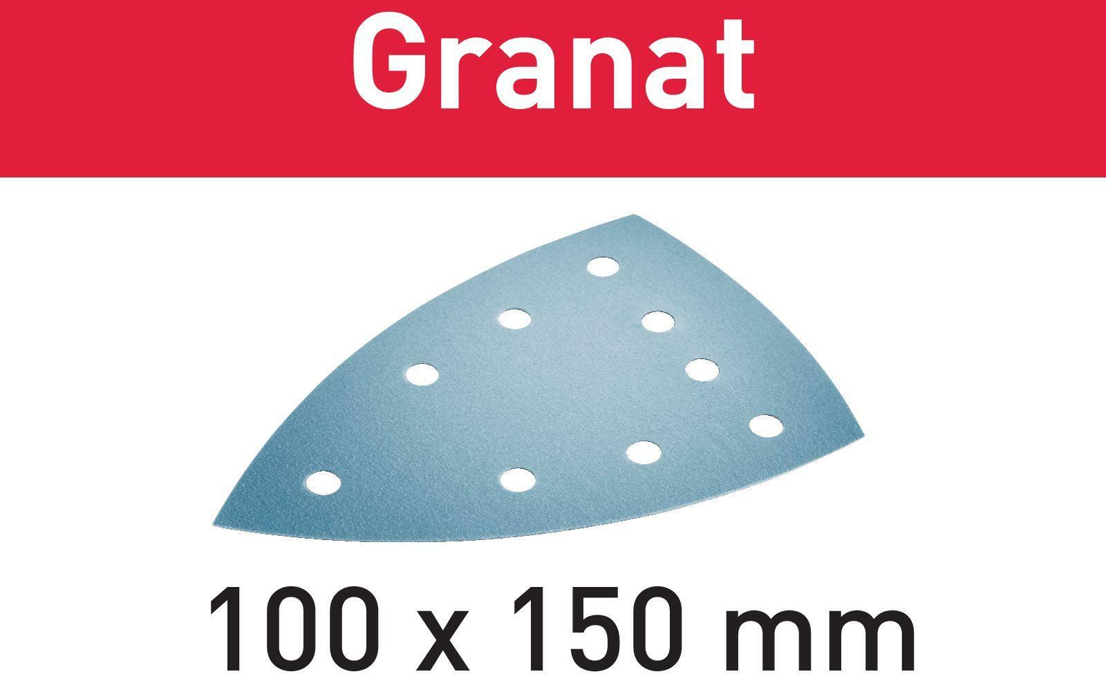 Festool Schleifblatt STF DELTA/9 P180 GR/100 Granat, 100 Stück