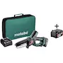 METABO MS 18 LTX 15 tronçonneuse d'élagage sans fil 15cm dans une mallette (1x batterie 2.0Ah + chargeur) - 600856500