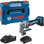 BOSCH GSC 18V-16 E accuplaatschaar in L-Boxx 136 (2x 4,0Ah accu + lader) - 0601926301