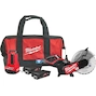 MILWAUKEE MXF COS350G2-802 Meuleuse à tronçonner MX FUEL 350 mm + disque diamanté HUDD 350 mm dans sac de transport (2x batterie 8.0Ah + chargeur rapide) - 4933480480