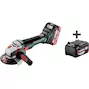 METABO WB 18 LTX BL 15-125 Quick haakse accu-slijper in metaBOX 165 L (2x 5,5Ah accu + lader) - 601730660