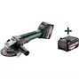 METABO W 18 LT 11-125 haakse accu-slijper in metaBOX 165 L (2x 4,0Ah accu) - 613052510