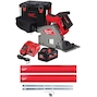 MILWAUKEE M18 FPS55-552P + GR KIT FUEL cordless reciprocating saw 55mm with 1400 mm guide rail kit in PACKOUT XL Tool Box (2x 5.5Ah battery + charger) - 4933478778+4932480906