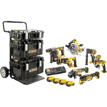 Cordless machine set