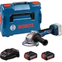 BOSCH GWS 18V-11 angle grinder 125 mm in L-BOXX 136 (2x 5,0Ah battery + charger) - 06019N4103