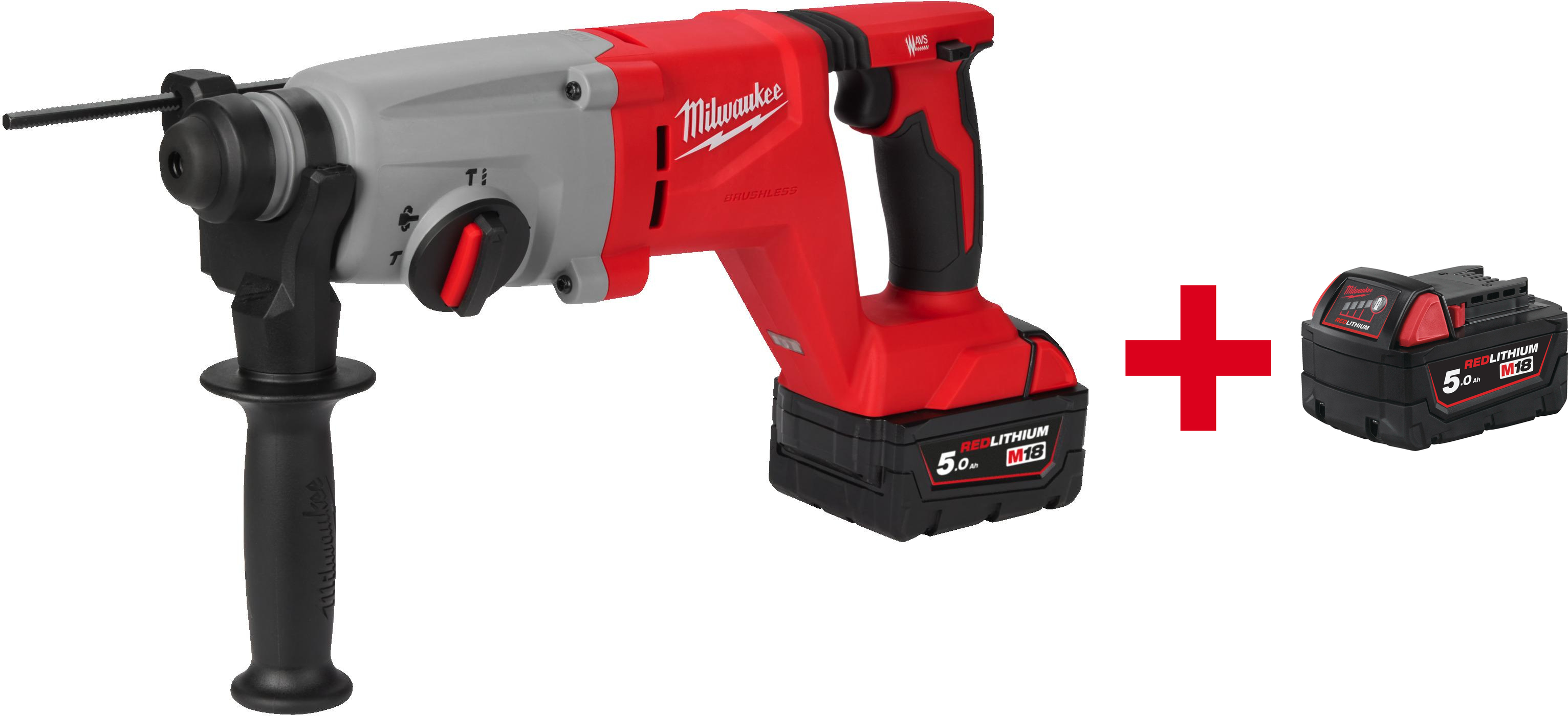 MILWAUKEE M18 BLHACD26-0X marteau sans fil SDS-Plus sans balais avec manche en D 26 mm en HD-Box (sans batterie ni chargeur) - 4933492482